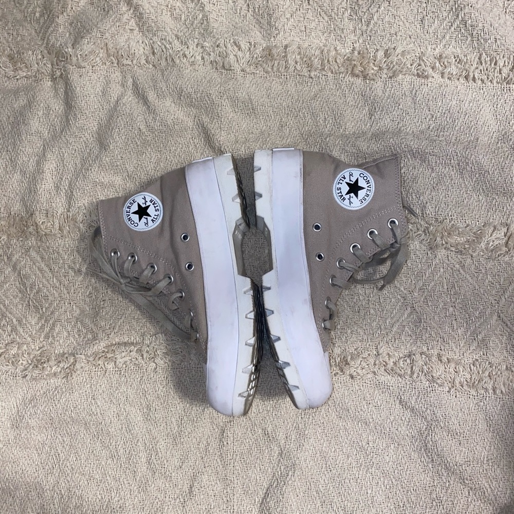 Brown Platform Converse Lugged